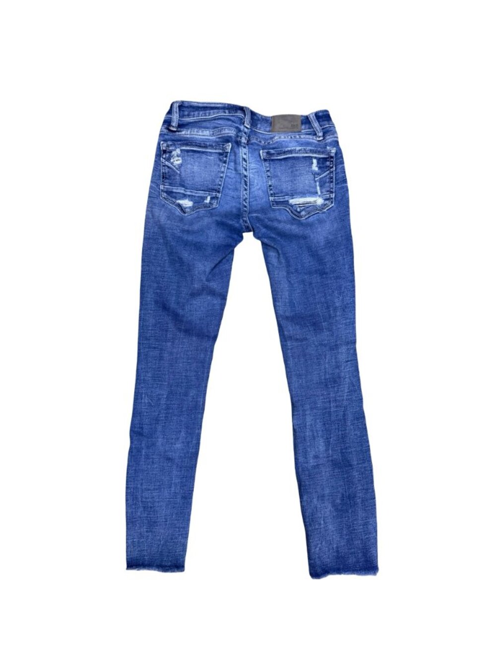 BKE Stella Slim Fit Low Rise Ankle Skinny Distressed Jeans Size 25 Blue Denim - Picture 8 of 8